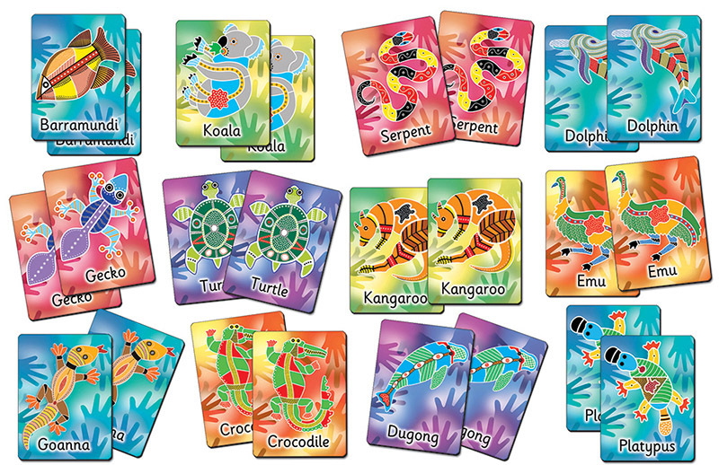 Tuzzles Aboriginal Art Animal Match Game
