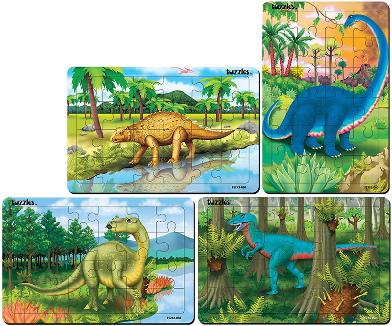 Tuzzles Australian Dinosaur Range - Set of 4