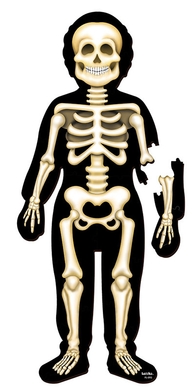 Tuzzles Giant Skeleton Floor Puzzle - 34pcs