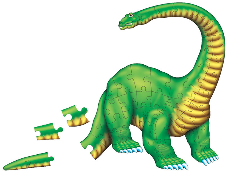 Tuzzles Brontosaurus Floor Puzzle - 50pcs