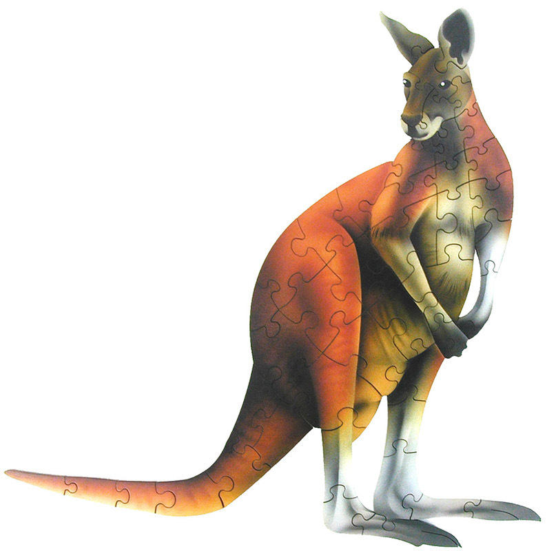 Tuzzles Kangaroo Floor Puzzle - 45pcs