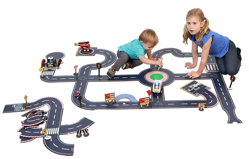 Tuzzles Super Roadway - Suburban & Expansion Sets 75pcs