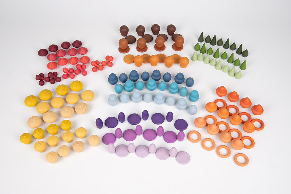 Wooden Treasures Coloured Set - 168pcs