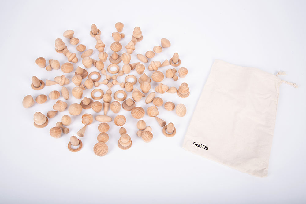 Wooden Treasures Natural Set - 120pcs