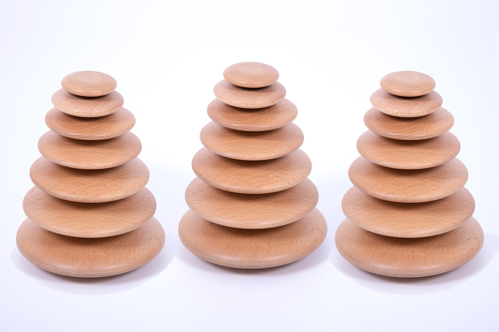 Natural Wooden Buttons - 21pk