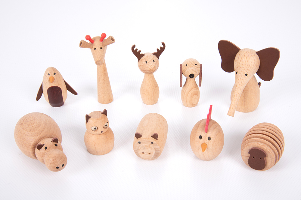 Wooden Animal Friends - 10pk