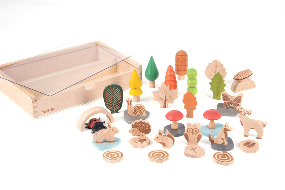 Woodland Trail Figurine Set in Box - 37pcs
