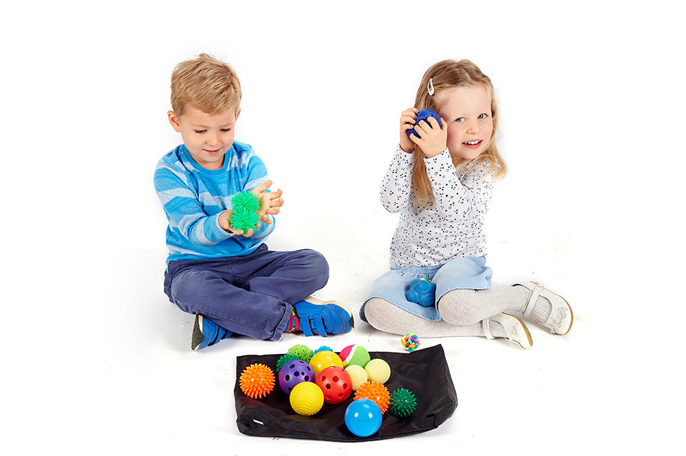 Sensory Ball Pack with Feely Bag - 20pcs