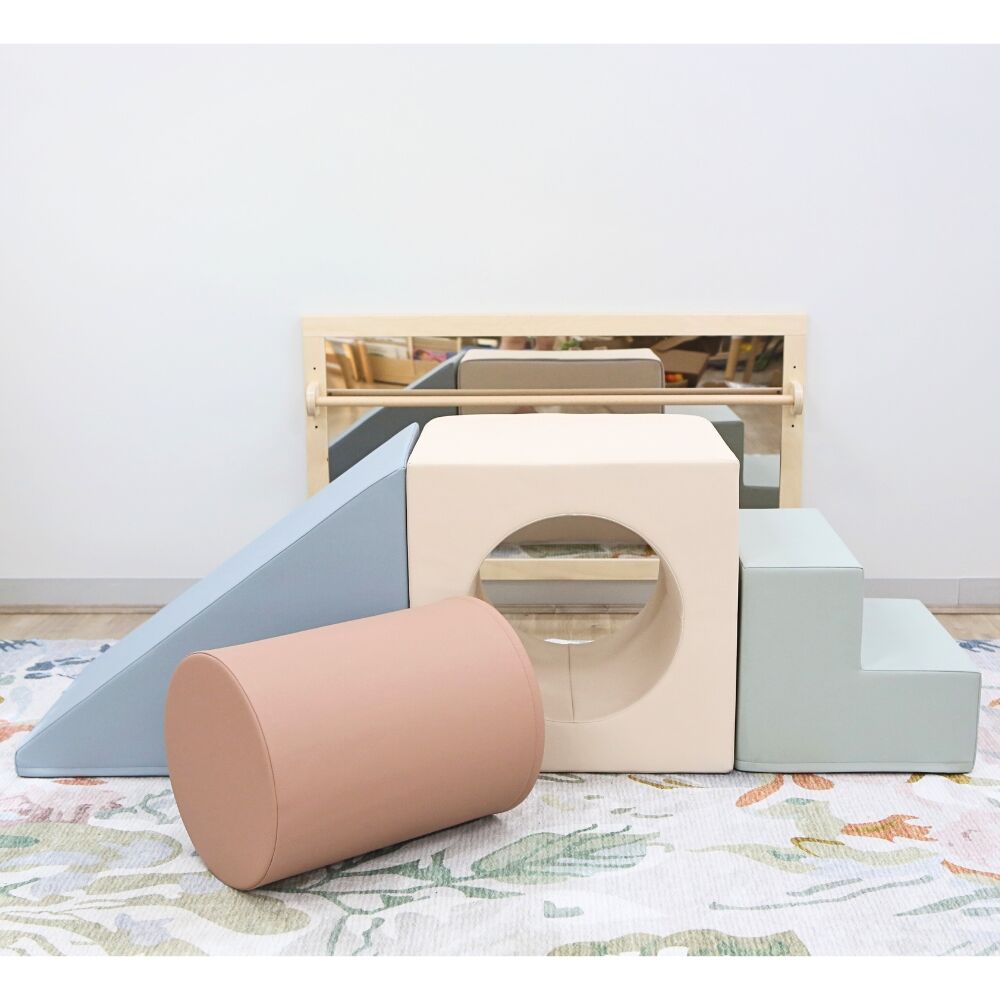 Kindy Climb & Slide Soft Play Set - 4pcs