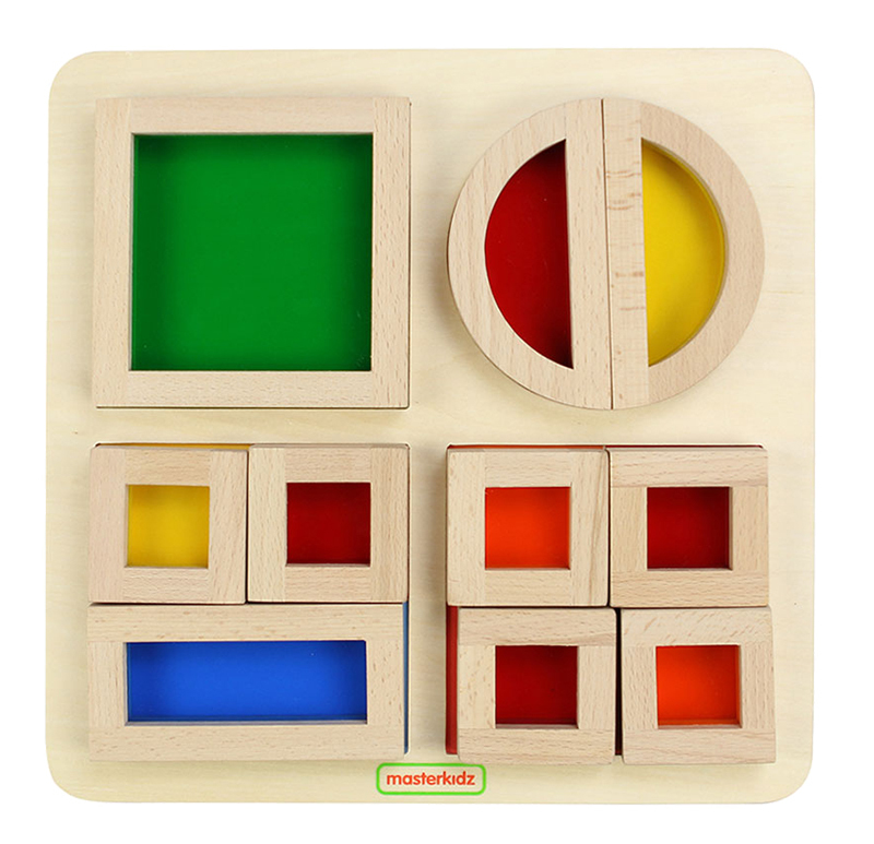 Masterkidz Rainbow Block & Fraction Set - 11pcs