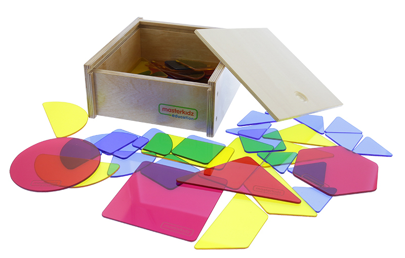 Masterkidz Translucent Geometric Shapes Set - 51pcs