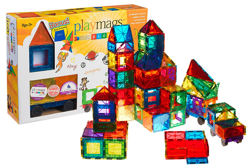 36 piece playmags magnetic tiles building