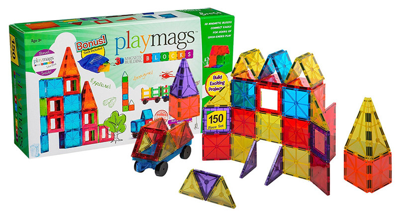 Playmags Magnetic Building Blocks - 150pcs