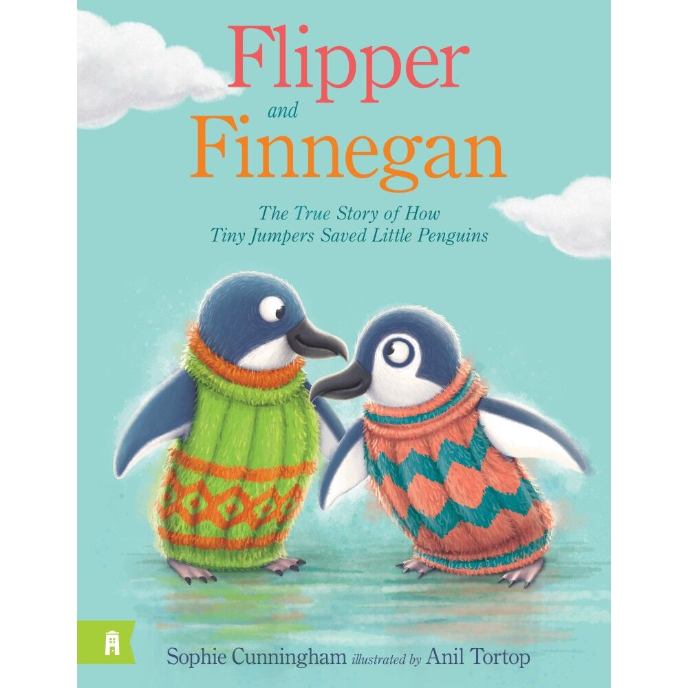 Flipper and Finnegan - The True Story of How Tiny Jumpers Saved Little Penguins - Hardcover Book