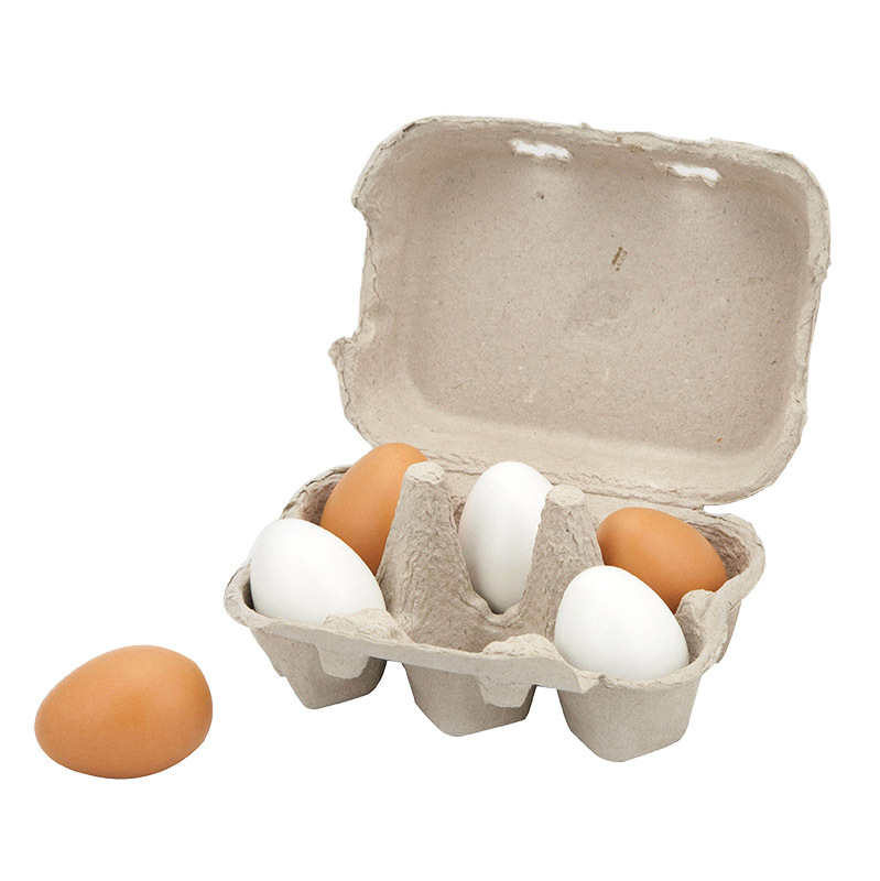 Wooden Eggs - 6pcs