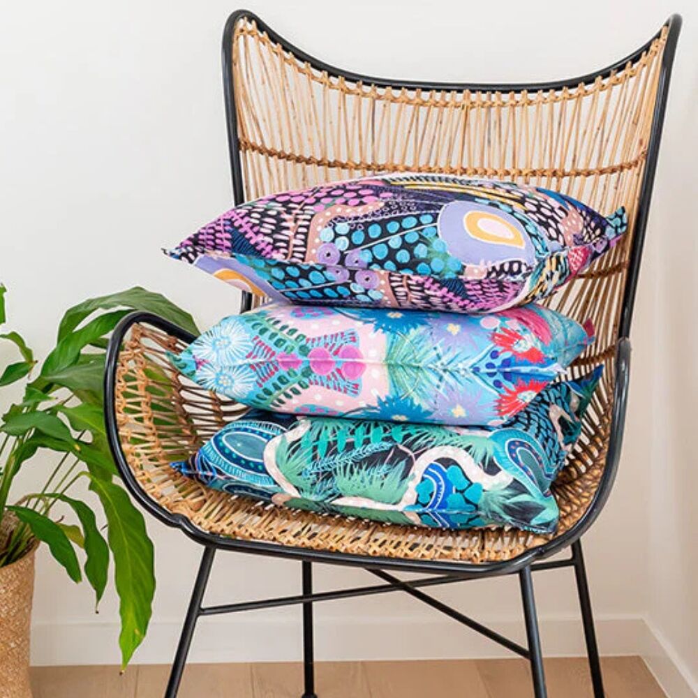 First Nations Indoor Cushion Set -  3pcs Bright