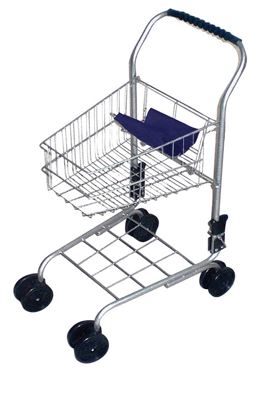 Metal Shopping Trolley - 40 x 30 x 58cmH