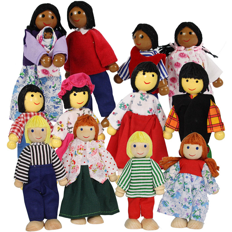 Bendable Doll Families 12cm - Set of 3