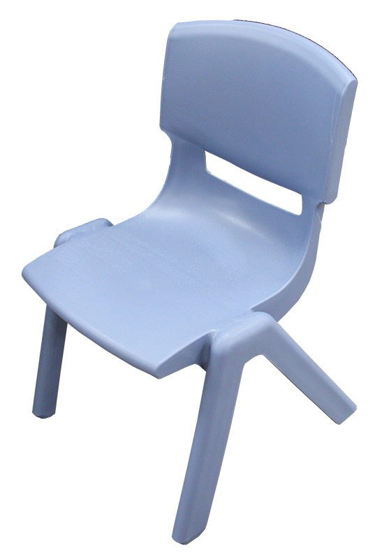 *Billy Kidz Resin Stackable Chair Blue/Grey - 26cm