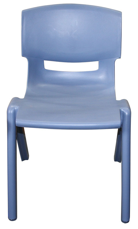 *Billy Kidz Resin Stackable Chair Blue/Grey - 33.5cm