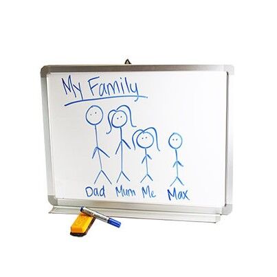 Billy Kidz Magnetic Whiteboard - 45 x 60cm