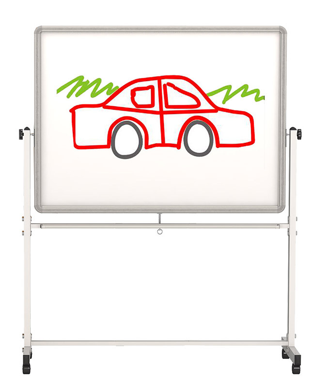 Billy Kidz Mobile Whiteboard or Big Book Easel - 120 x 90 x 182cmH (2 ctns)