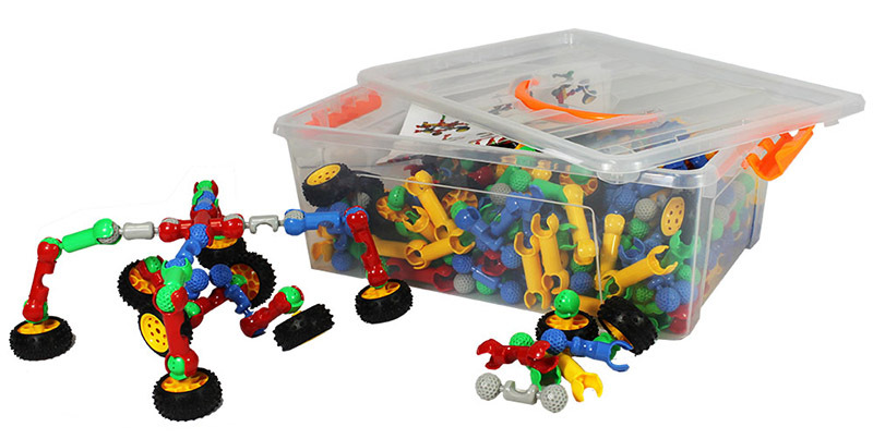 Billy Kidz Construction Set - Pop & Snap Connectors 320pcs