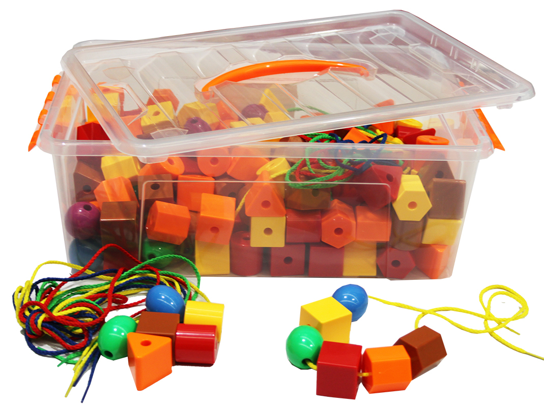 Billy Kidz Construction Set - Geometric Shapes & Laces 196pcs