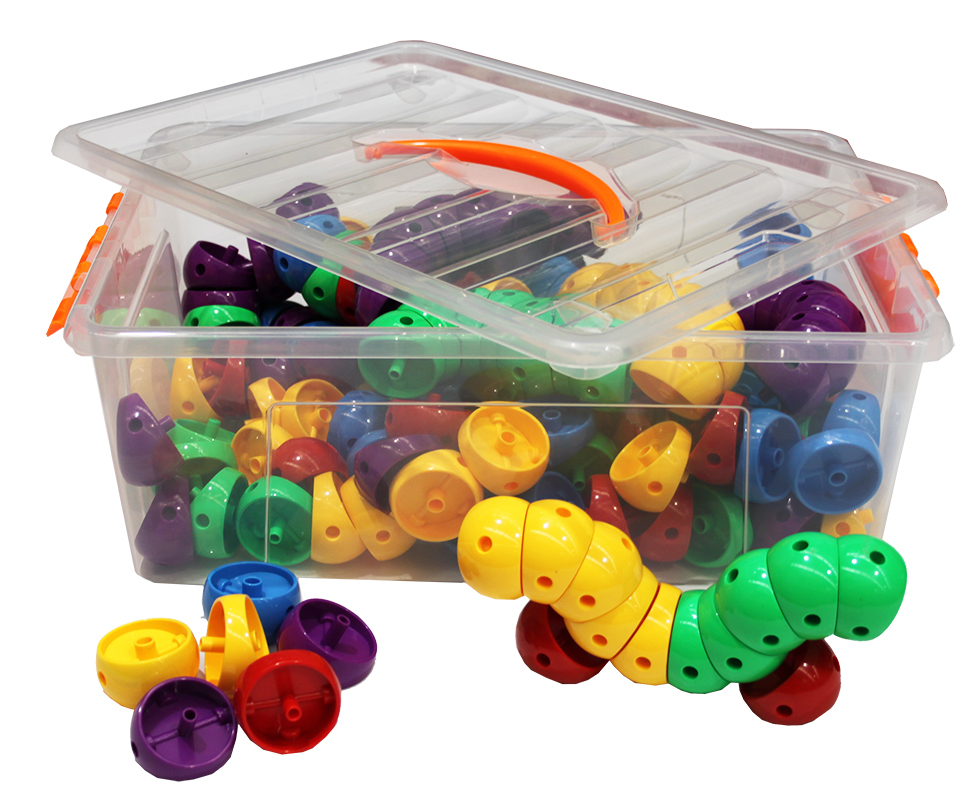 Billy Kidz Construction Set - Worm Connectors 160pcs
