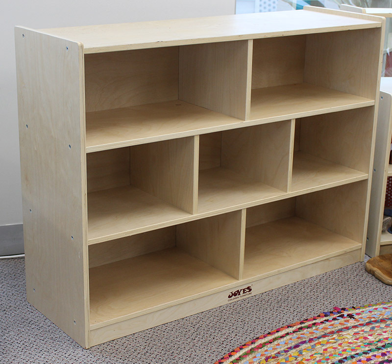 Billy Kidz Birch Medium Storage Unit 76cmH - 7 Spaces With Back