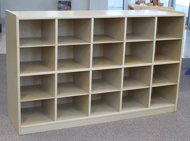 Billy Kidz Birch Medium Cubby Storage Unit 76cmH - 20 Small Spaces
