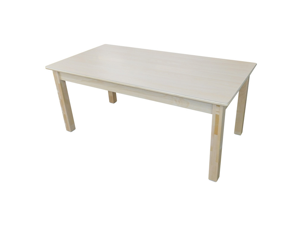 Luca Rectangular Timber Table - Birch -120 x 60 x 56cmH