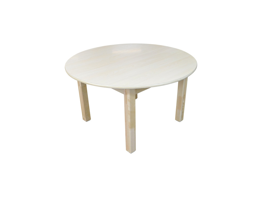 Luca Round Timber Table - Birch - 90 x 38cmH