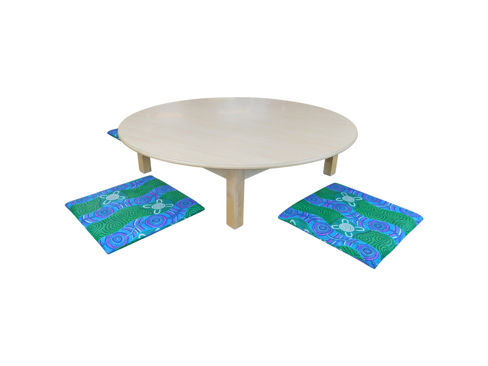 Luca Round Timber Table - Birch - 110 x 28cmH