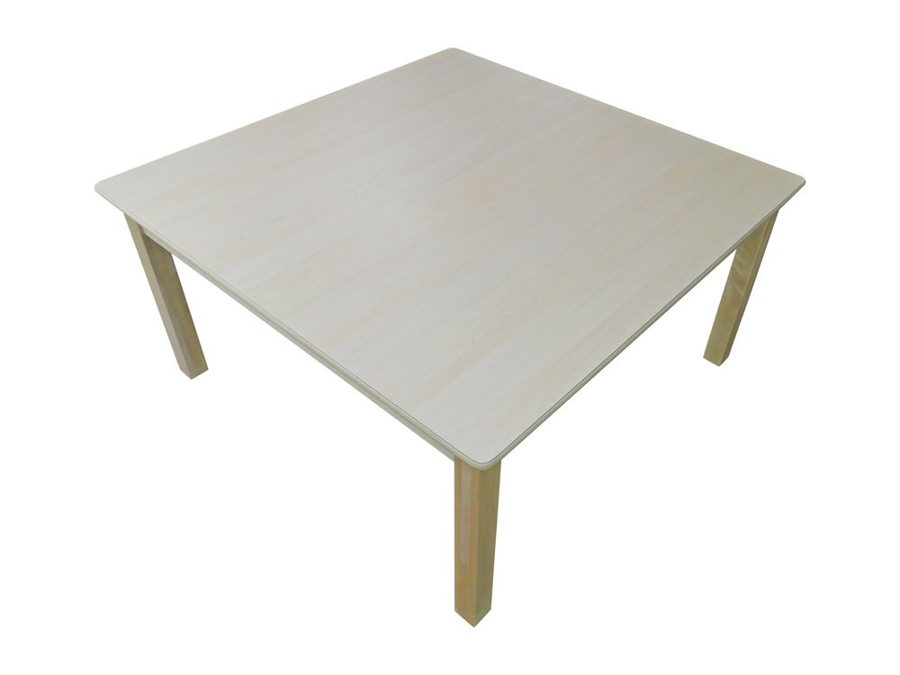 Luca Square Timber Table - Birch - 100 x 100 x 56cmH