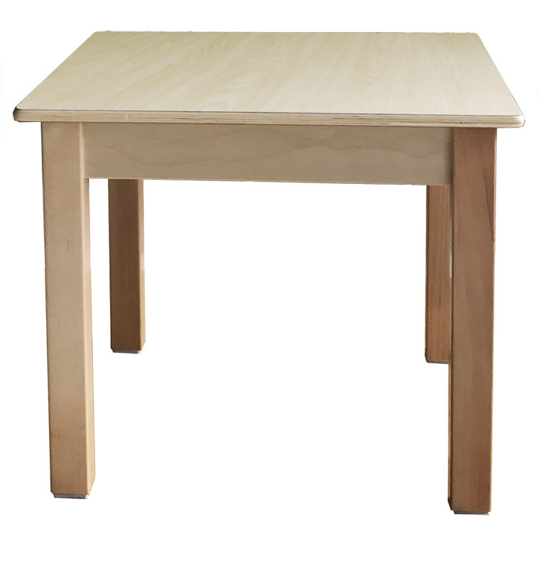 *Birch & Sandy Birch Laminate Table Square 1000 x 1000mm - 28cmH