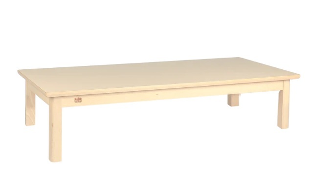 Elegance Beechwood Table With HPL Top - Rectangle 120x60x36cmH