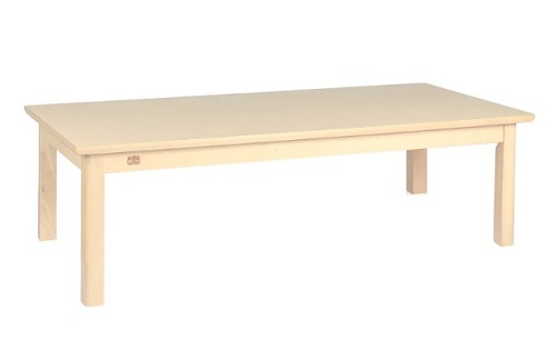 Elegance Beechwood Table With HPL Top - Rectangle 120x60x40cmH