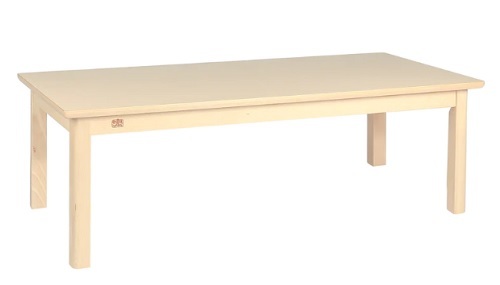 Elegance Beechwood Table With HPL Top - Rectangle 120x60x46cmH