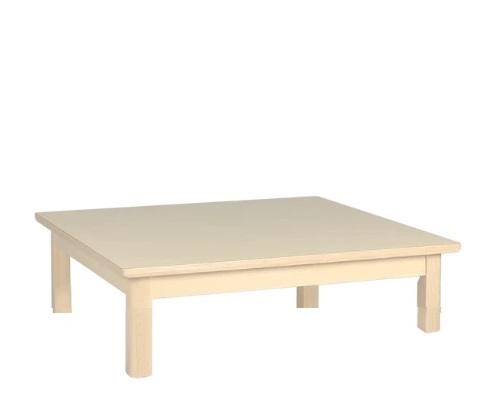 Elegance Beechwood Table With HPL Top - Square 80x80x30cmH