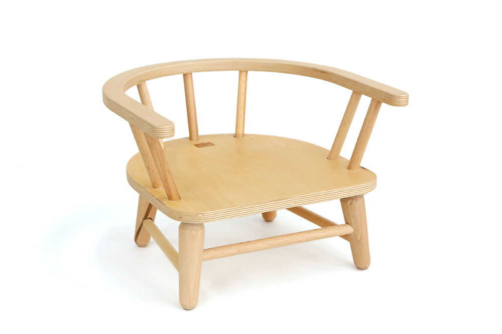 Captain Beechwood Timber Toddler Chair - 13cm Set Height