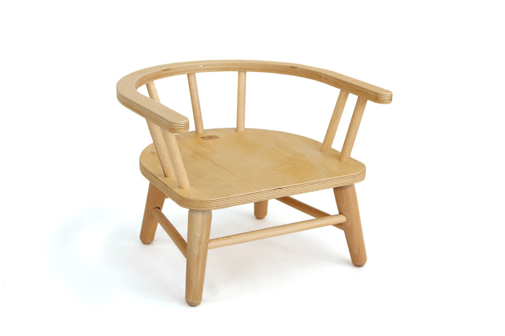 Captain Beechwood Timber Toddler Chair - 17cm Set Height