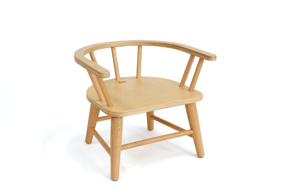 Captain Beechwood Timber Toddler Chair - 21cm Set Height