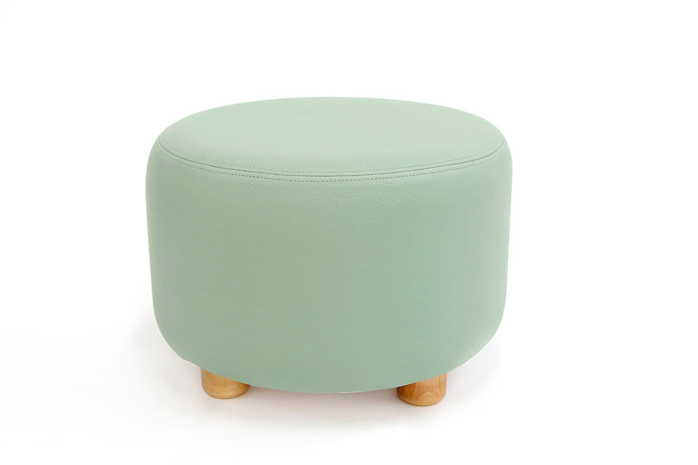 *Soft Seating Circle Ottoman - Green