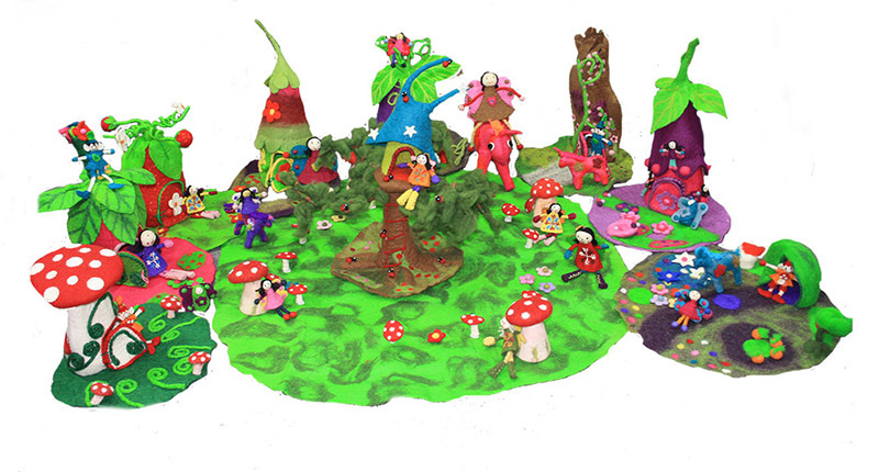 Fairy Felt Home & Fairy Set - Large Set 37pcs