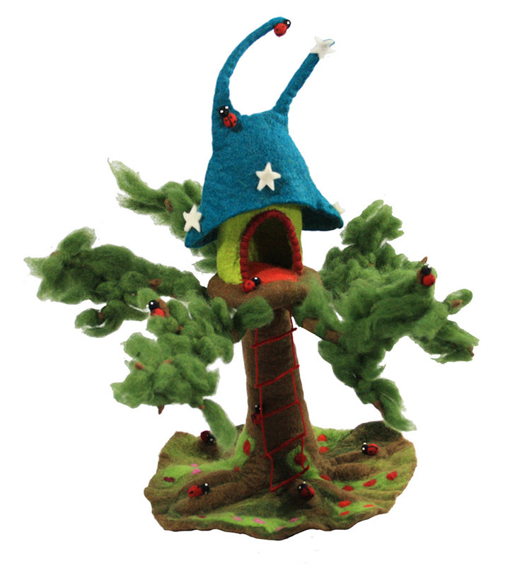 Fairy Felt Star Tree Fairy Home