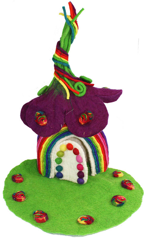 Felt Rainbow Fairy Home - 50cmH