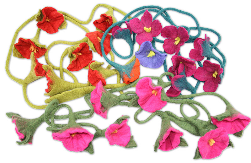 Felt Hanging Jungle Flower  - 3m