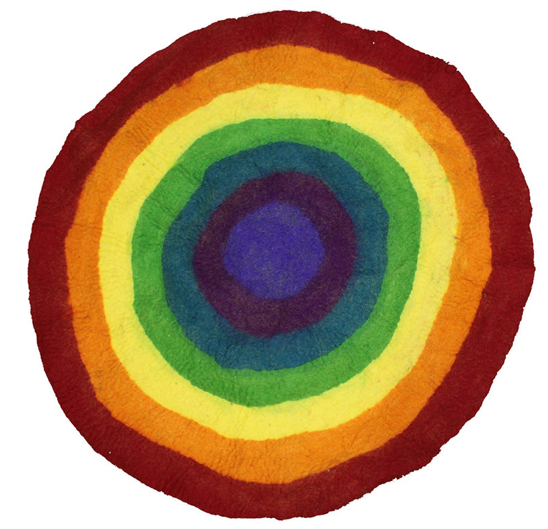 Felt Rainbow Mat