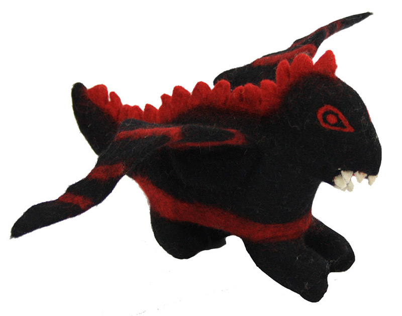 Papoose Felt Dragon - 30cmH